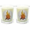 Qualitas Woodfire Two Scented Beeswax Candle Set Home Candles & Home Fragrance