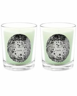 Qualitas Earth Two Scented Beeswax Candle Set Home Candles & Home Fragrance