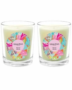 Qualitas Royal Blush Two Scented Beeswax Candle Set Home Candles & Home Fragrance