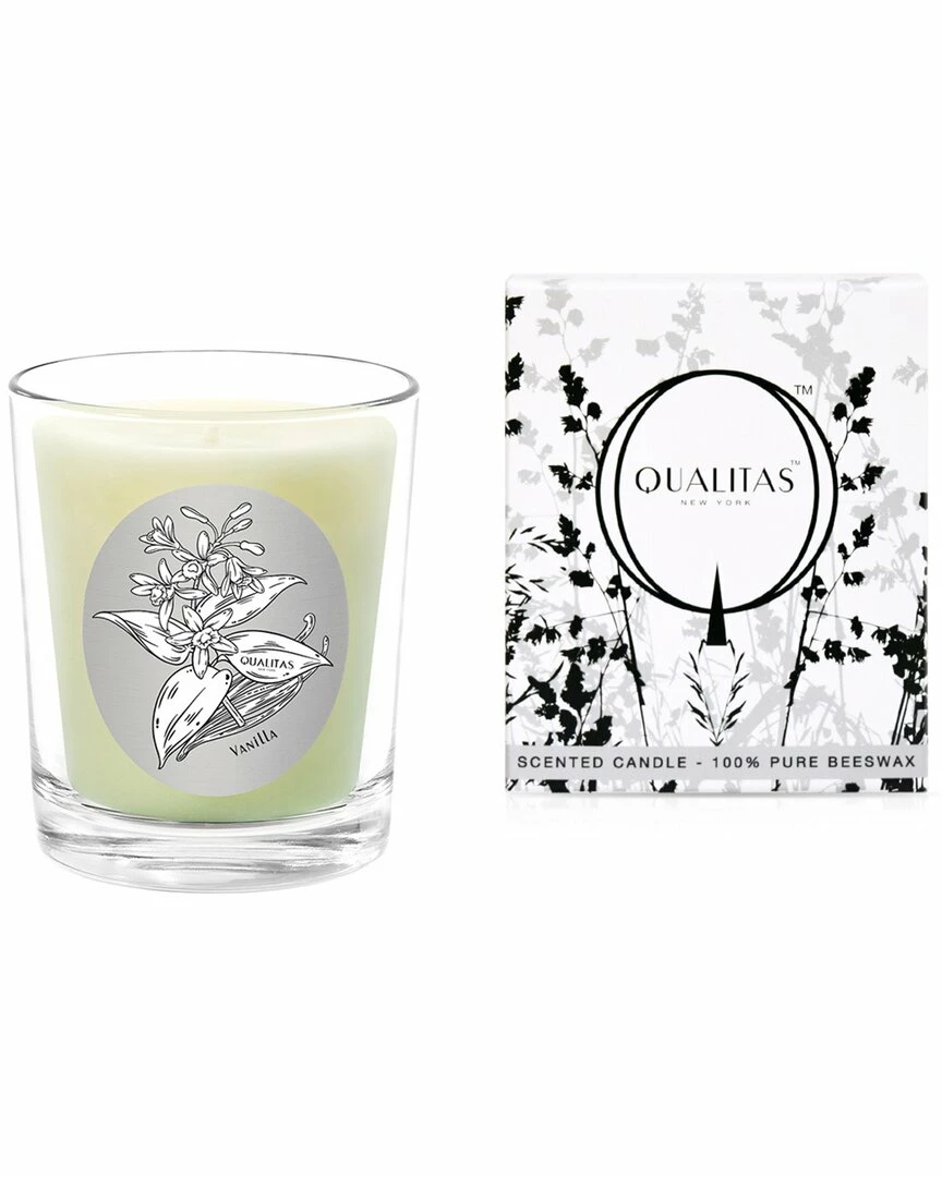Qualitas Vanilla 6.5oz Beeswax Candle Home Candles & Home Fragrance