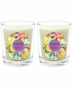 Qualitas Morning Bloom Two Scented Beeswax Candle Set Home Candles & Home Fragrance