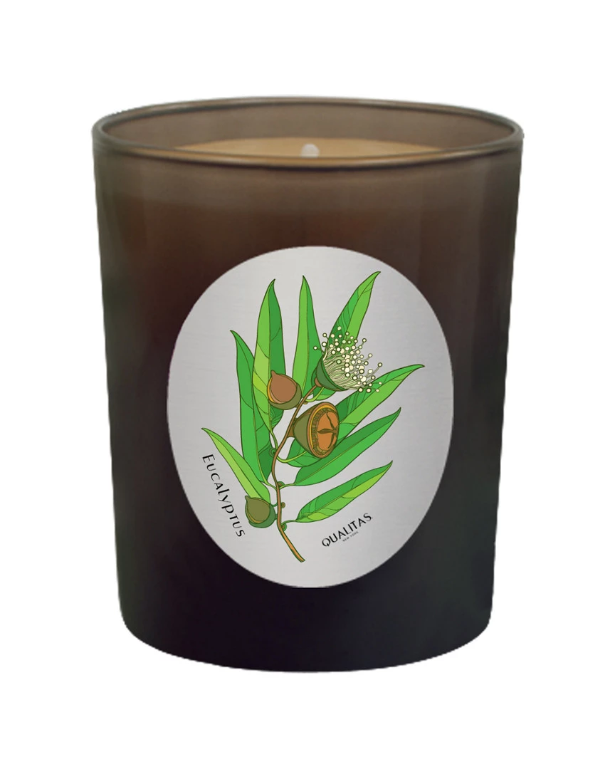 Qualitas Eucalyptus 6.5oz Beeswax Candle Home Candles & Home Fragrance