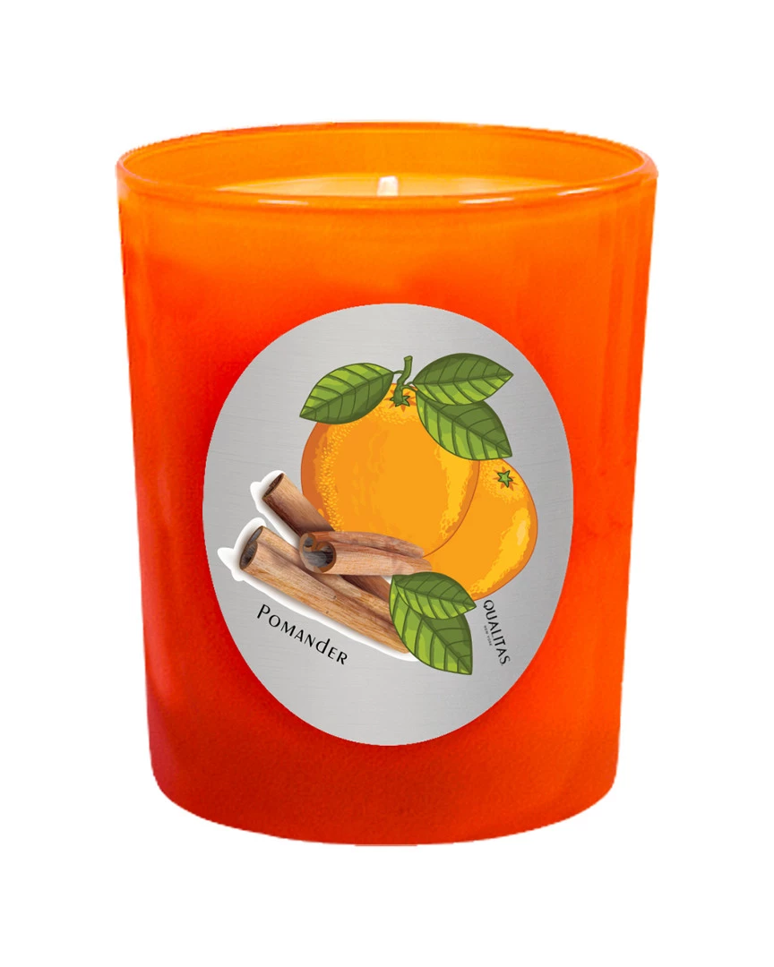 Qualitas Pomander 6.5oz Beeswax Candle Home Candles & Home Fragrance