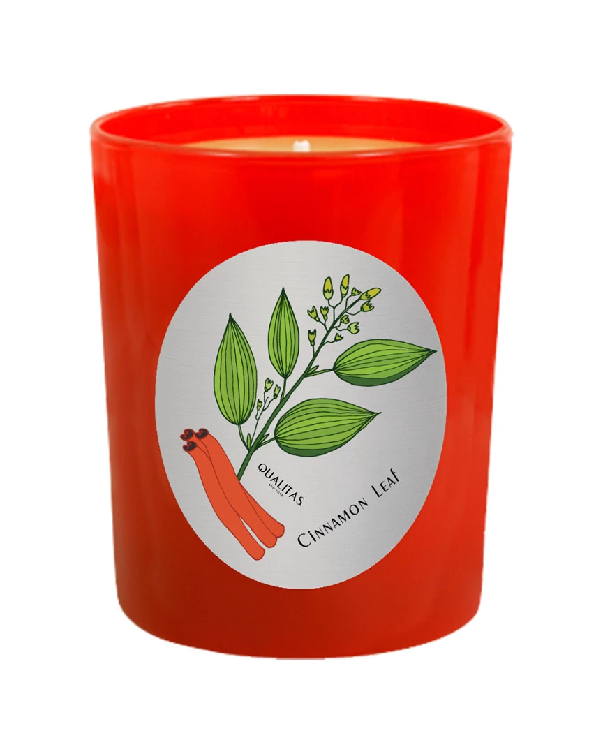 Qualitas Cinnamon Leaf 6.5oz Beeswax Candle Home Candles & Home Fragrance